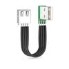 Super Flat flexible USB 2.0 A Male to Female 90 Angled Extension Charging data cable USB male to female right/left/down/up