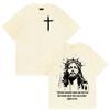 Christian Religious Jesus Forgive Them Father Bible Print T Shirts Men Women Casual Hot Sale T Shirt Retro Oversized Cotton Tees