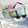 Visor Storage Pouch Multi-purpose Large Capacity Slim Fit Car Document Organizer Storage Pocket