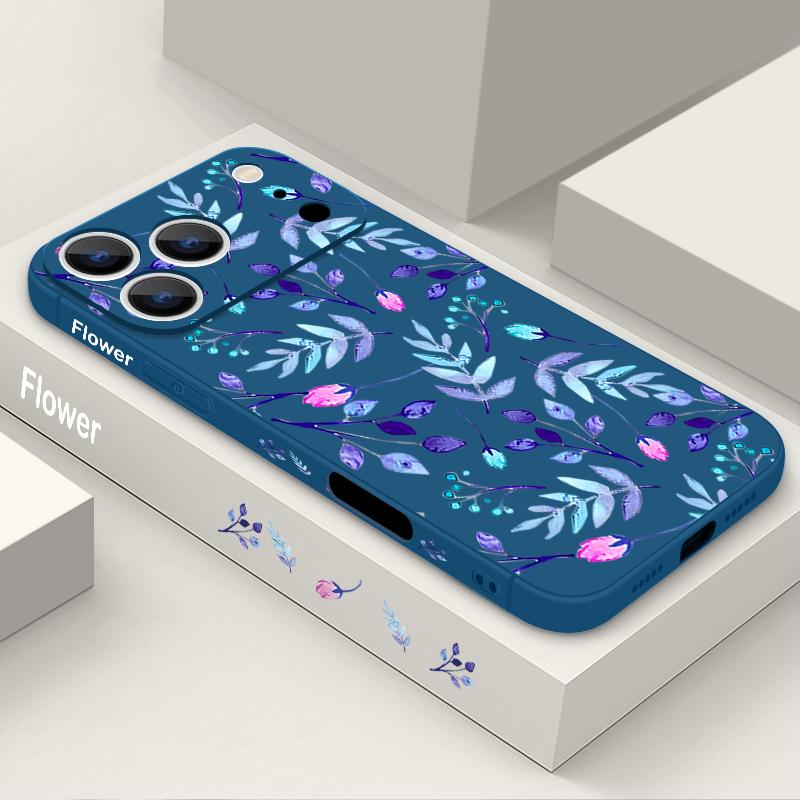 Colorful Leaves Case For iPhone 17 Pro Case for iPhone 17 16 15 14 13 17 Pro Max 16e 15 16 Plus Shockproof TPU Silicone Lanyard Phone Cover