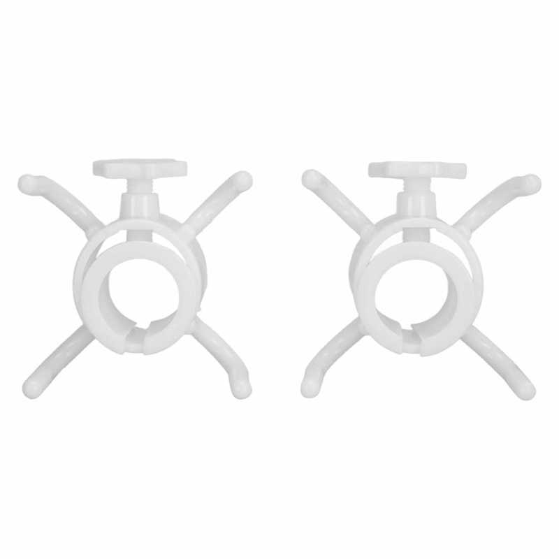 2Pcs Plastic Beach Umbrella Hanging Hook Umbrella Hanger 4 Prong Towel Hat Sunglasses Holder
