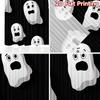Flat Printing Curtains Without Rod Halloween Ghosts Design Women Is Day Festival Creative Versatile Fabric Curtain Set Of 2 Made Polyester Washable