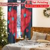 2D Flat Printing  2pcs Heart Bloom Popular Creative Curtains Semi-Sheer Curtains Decorations For Home Decorative for Living Room