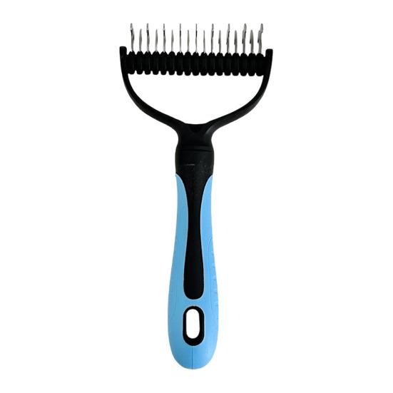 Deshedding Dog Brush for Long Haired Dogs Cats Undercoat Shedding Rake for Dematting Detangling Matted Fur And Knots Pet Grooming Supplies