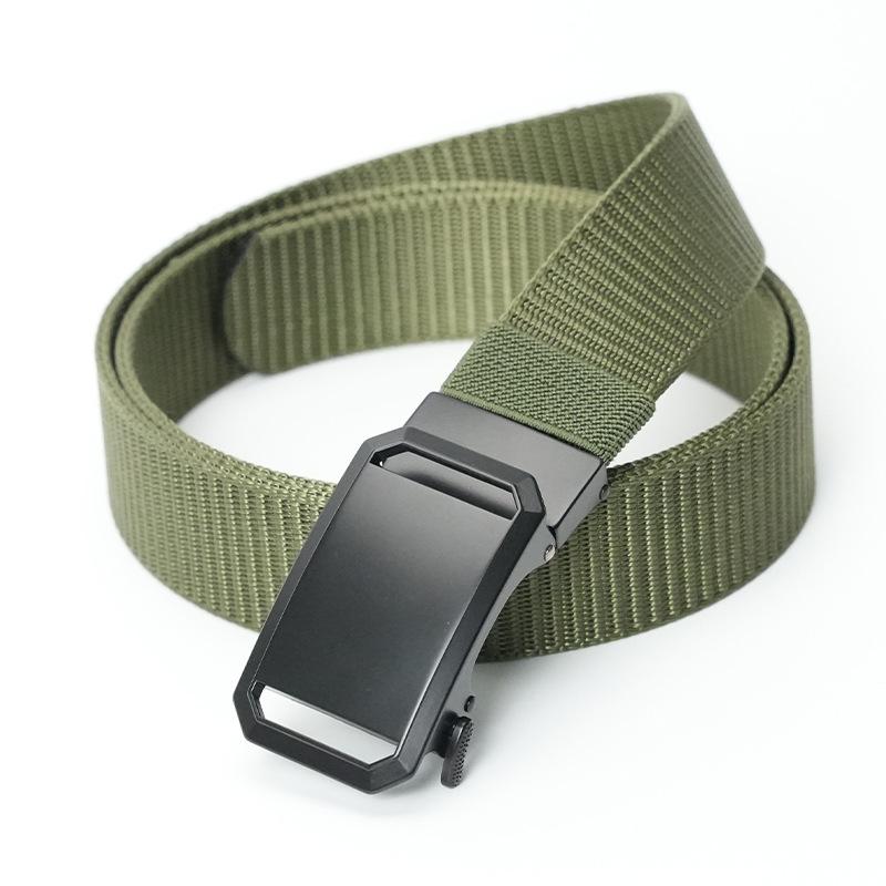 

Мужской ремень Уличный нейлоновый ремень с автоматической пряжкой Повседневный ремень Мужской Среднего возраста Молодой человек Тактический ремень 135cm зелёный