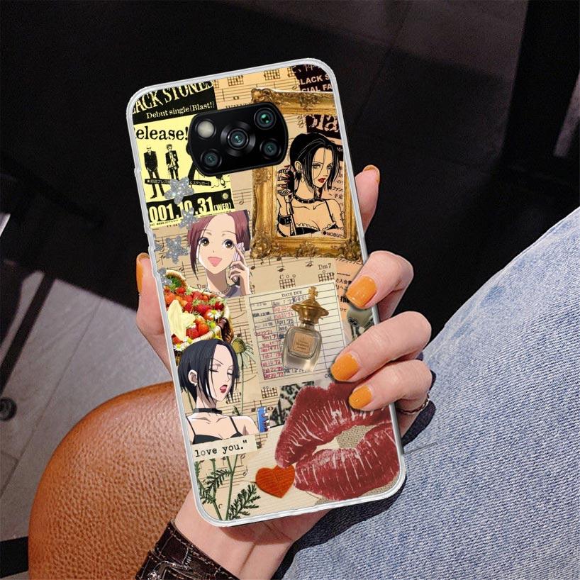Anime Oosaki Nana Phnoe Case for Xiaomi Poco X5 X6 X7 Pro X4 Gt F7 Ultra M8 M7 Redmi 15C 15 13C 13 12C 12 Unique Cover Coque Poc