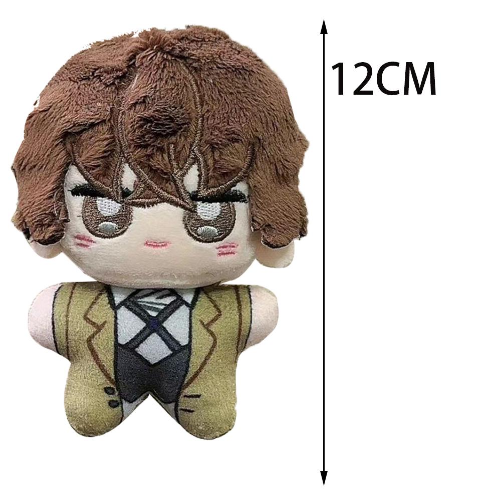 BSD Anime plyšové panenky Dazai Osamu Plyšová panenka Nakahara Chuuya hračka Akutagawa Ryunosuke Panenka Sbírka Ozdoba Dárek k narozeninám 12 cm