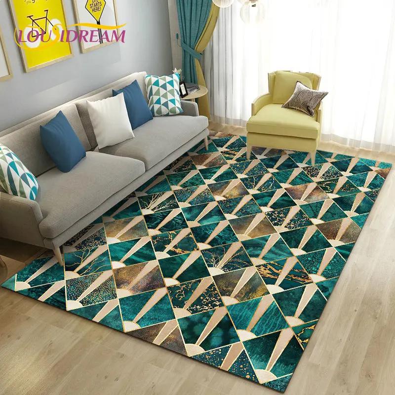 3D Abstract Geometric Optical Area Rug,Carpet Rug for Living Room Bedroom Sofa Doormat Kitchen Decoration,Kid Non-slip Floor Mat