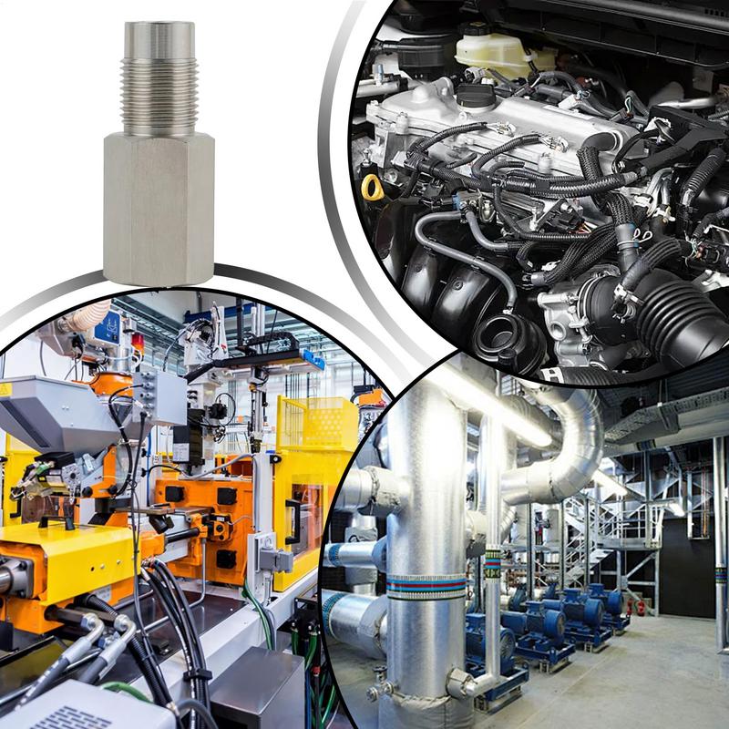 Extension Pipe Fitting Stainless Steel Tube Adapter Length 2.3 Inch Thread Size M181.5 Thread Leak-Proof Extension Pipe Fitting