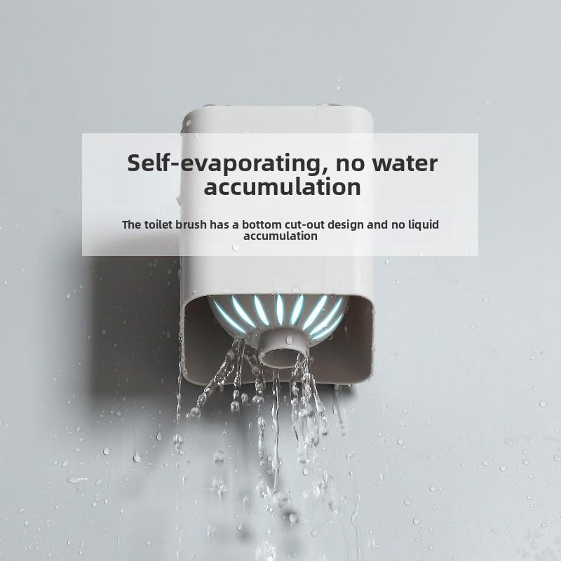 Toilet Brush Without Dead Corners, Toilet Brush Without Drilling Holes, Wall-mounted Long-handled Toilet Cleaning Brush, Cleaning Brush Set