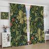 Cortinas Blackout Florais Vintage William Morris   Cortinas de Janela com Flores Rústicas Boho William Morris   para Sala de Estar Quarto 42" L