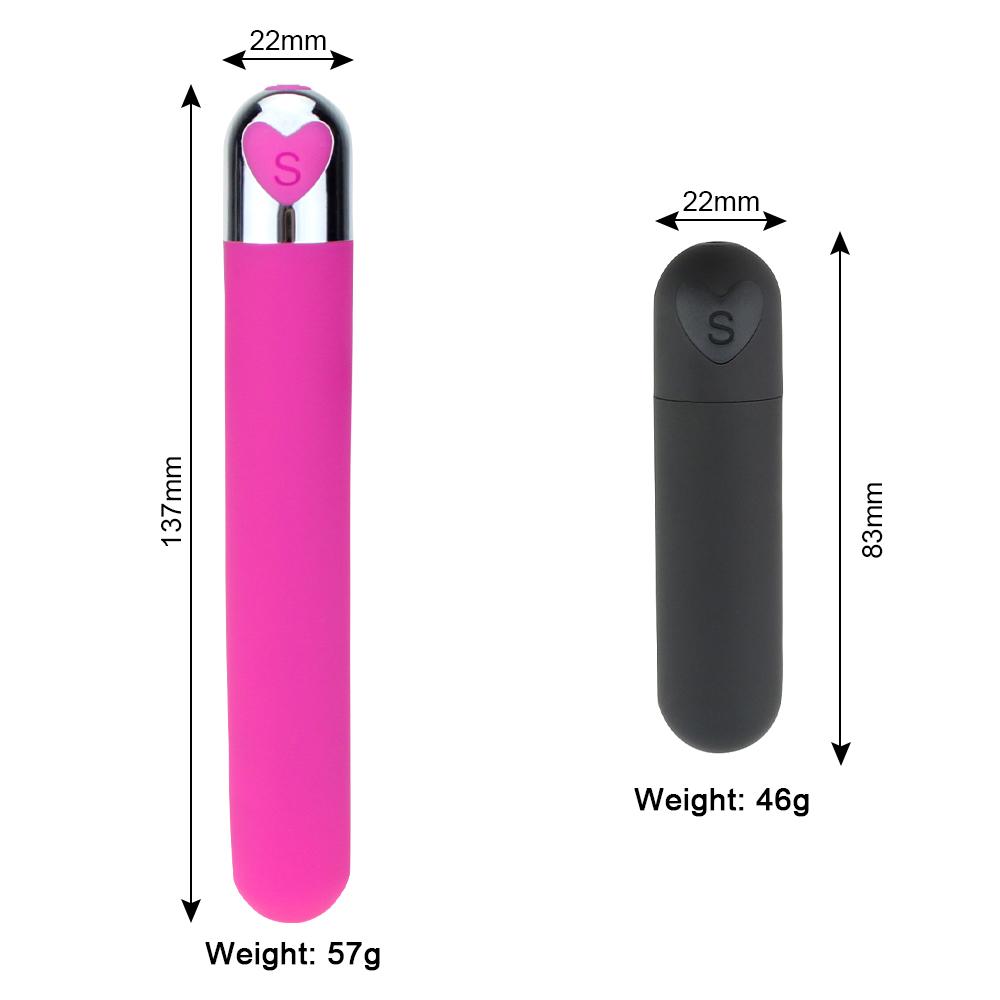 Sex Bullet Vibrator Clitoris and G-Spot Nipple Stimulator Vibrate Massager Vibe Orgasm Vagina Dildo for Travel USB Rechargeable
