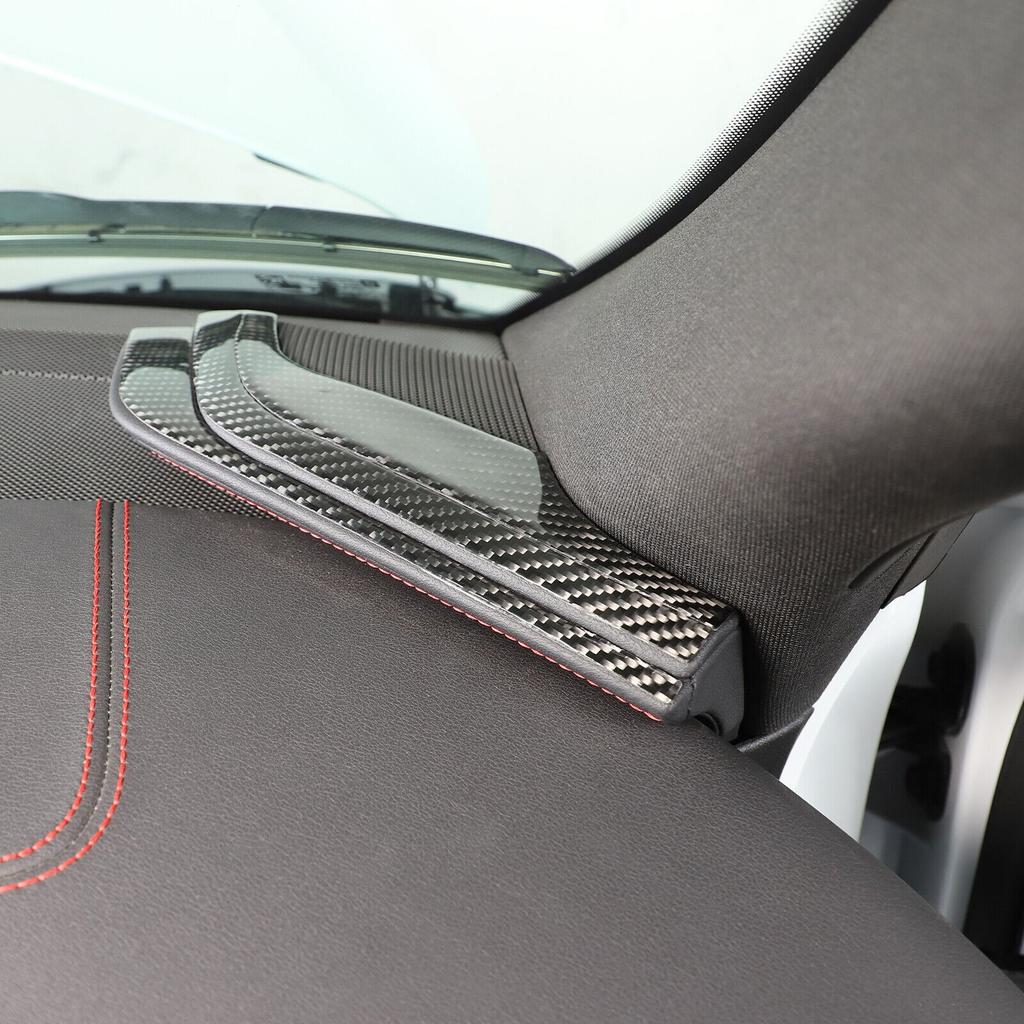 6x Carbon Fiber Car Dashboard Side Panel Trim Accessories For Corvette C8 20-24