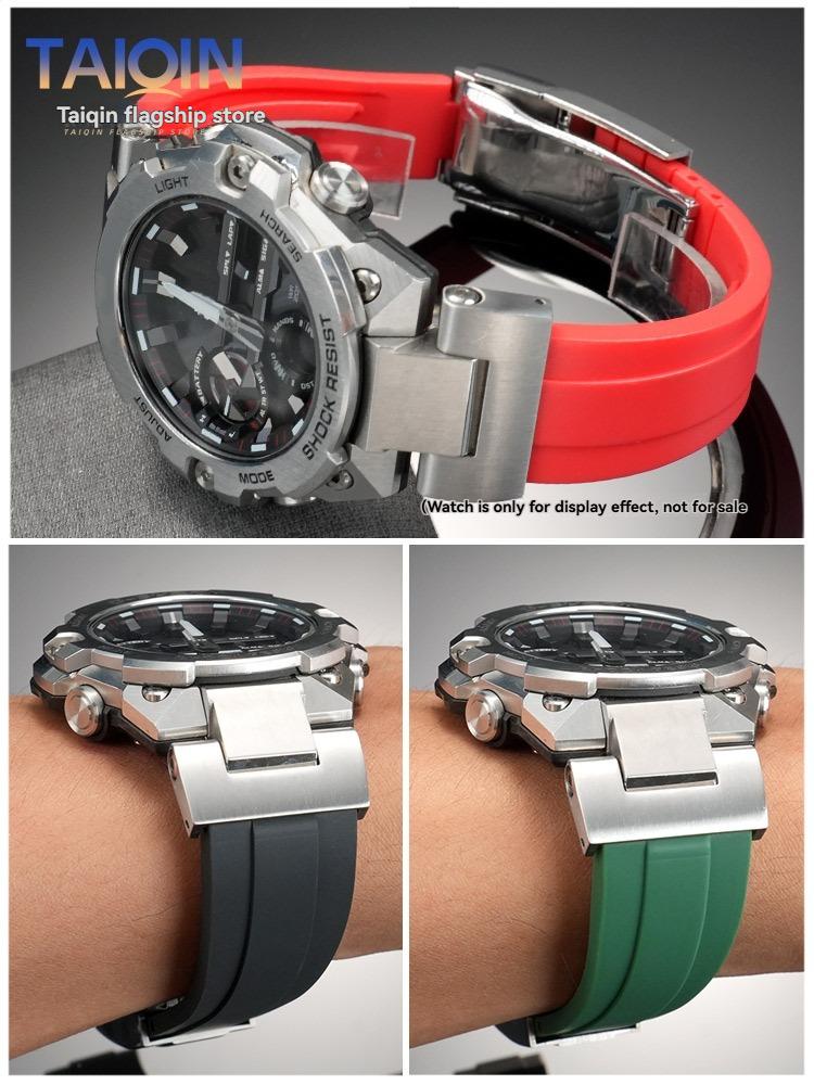 GST-B400 Modified Silicone strap For Casio G-SHOCK 5657 GST-B400D-1A GST-B400CD-1A3 Rubber Watch band Men's Bracelet Wristband