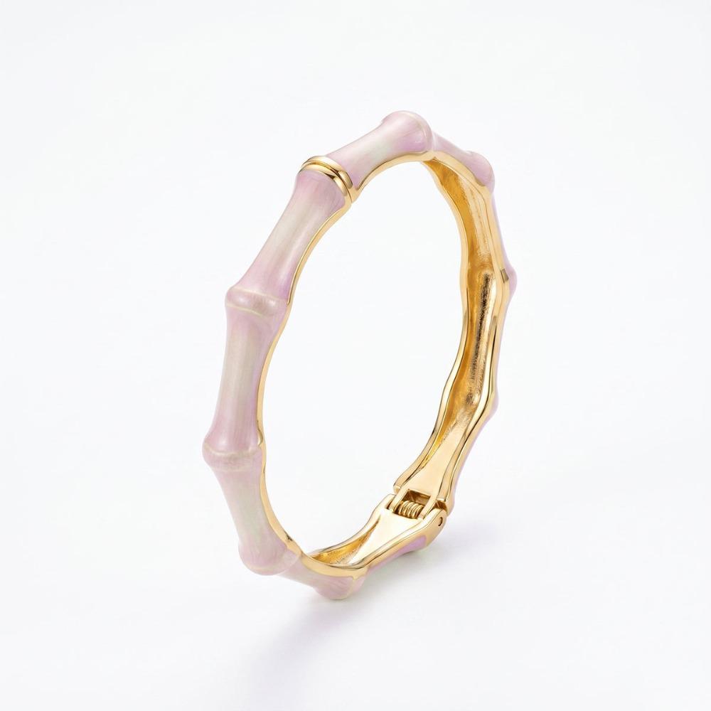 Colorful Enamel Resin Bracelet Stainless Steel Stainless Steel Bangle Personalized