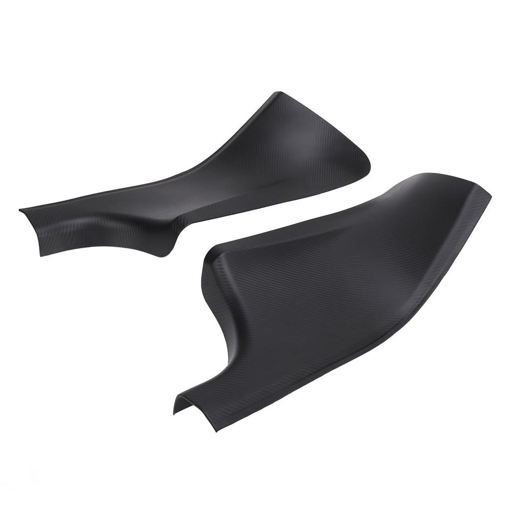 2Pcs Car Door Sill Guard Carbon Grain Door Sill Scuff Plate Protector Sticker Replacement for Tesla