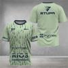Professionelles Padel-Sport-T-Shirt mit kurzen Ärmeln, atmungsaktiv, schnelltrocknendes Gewebe, teamindividuell anpassbar für Training, Match, täglichen Sport