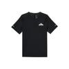 Printed Letter Crew Neck Casual Short Sleeve T-Shirt for Men Black