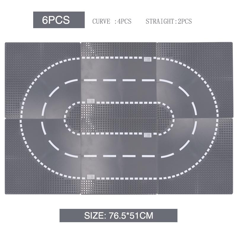 Non-Toxic Classic Building Blocks Base Plate City Street View Traffic Road Figures Construction Toys Bricks Plastic Parts Base Plate Gifts