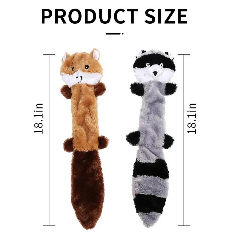 Squeaky Dog Toys No Stuffing Plush Dog Chew Toy Bite Resistant for Small Medium Large Dogs Puppy Pet Supplies