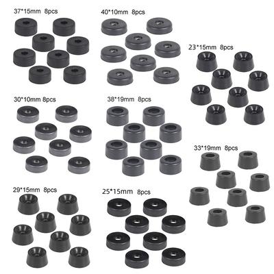 8pcs Speaker Cabinet Rubber Table Conical Full Size