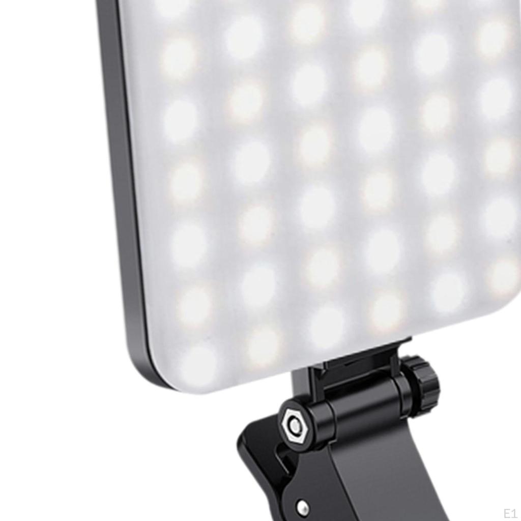 Phone Clamp Light Selfie Fill Lamp, 60 LED Portable Light,Clip Video for