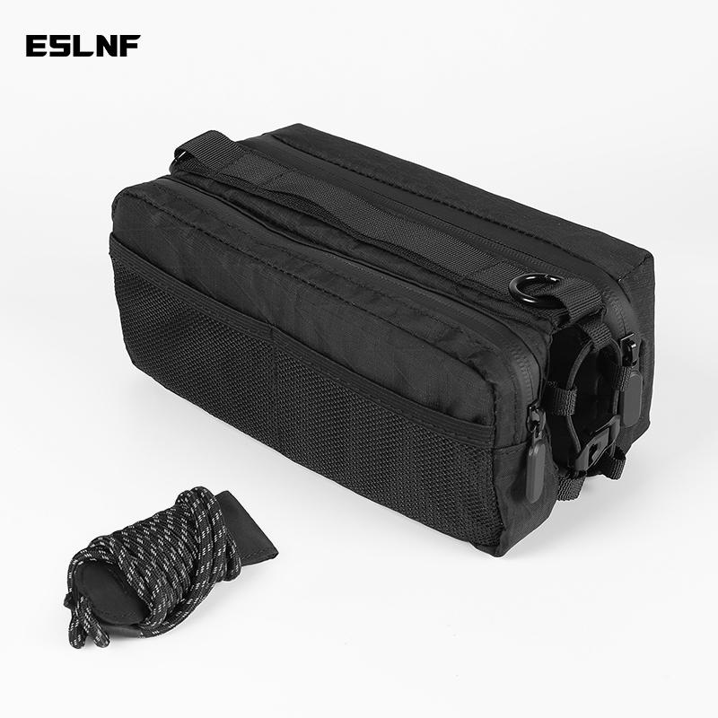 ESLNF Bicycle Upper Tube Bag Mountain Road Bike Saddle Bag Top Tube Bag Ultralight Waterproof Bicycle Bag MTB Bike Accessories чёрный