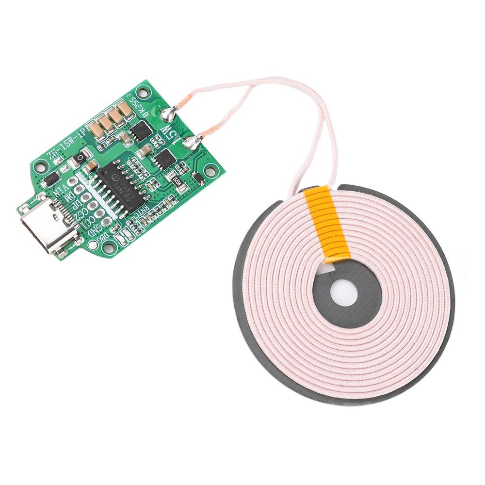 

DC 5V 15W High-Power Wireless Charging Module Transmitter Features Pop-up Notification Display, Compact Car Mount хакі