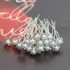 20Pcs Wedding Bridal U Hairpins Imitation Pearl Flower Rhinestone Hair Pins