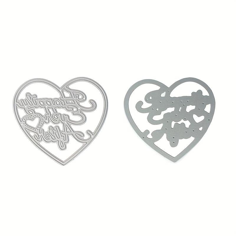 Hollow Out Heart Cutting Stencil DIY Scrapbook Album Paper Card Diary