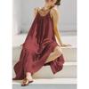 Summer Retro French Tea Break Cotton Camisole Dress - Textured, Skin-Friendly & Versatile Mid-Length with Frill
