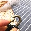 Genuine Leather Neck strap Keychains Pendant Neckline Lanyard Mobile phone Strap Charms Keyring Buckle rope Lanyard