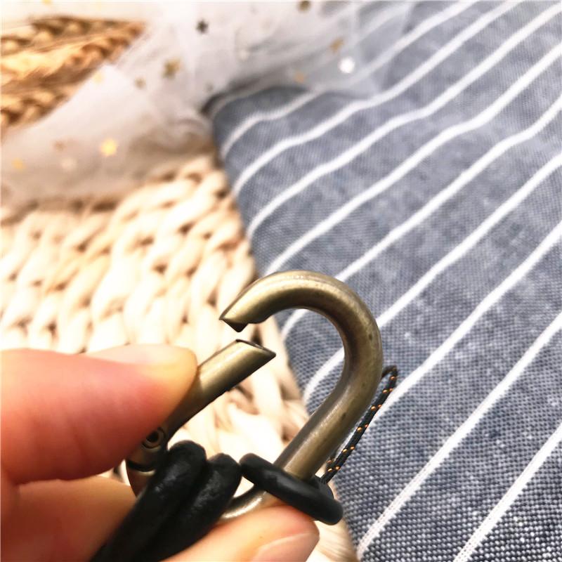 Genuine Leather Neck strap Keychains Pendant Neckline Lanyard Mobile phone Strap Charms Keyring Buckle rope Lanyard