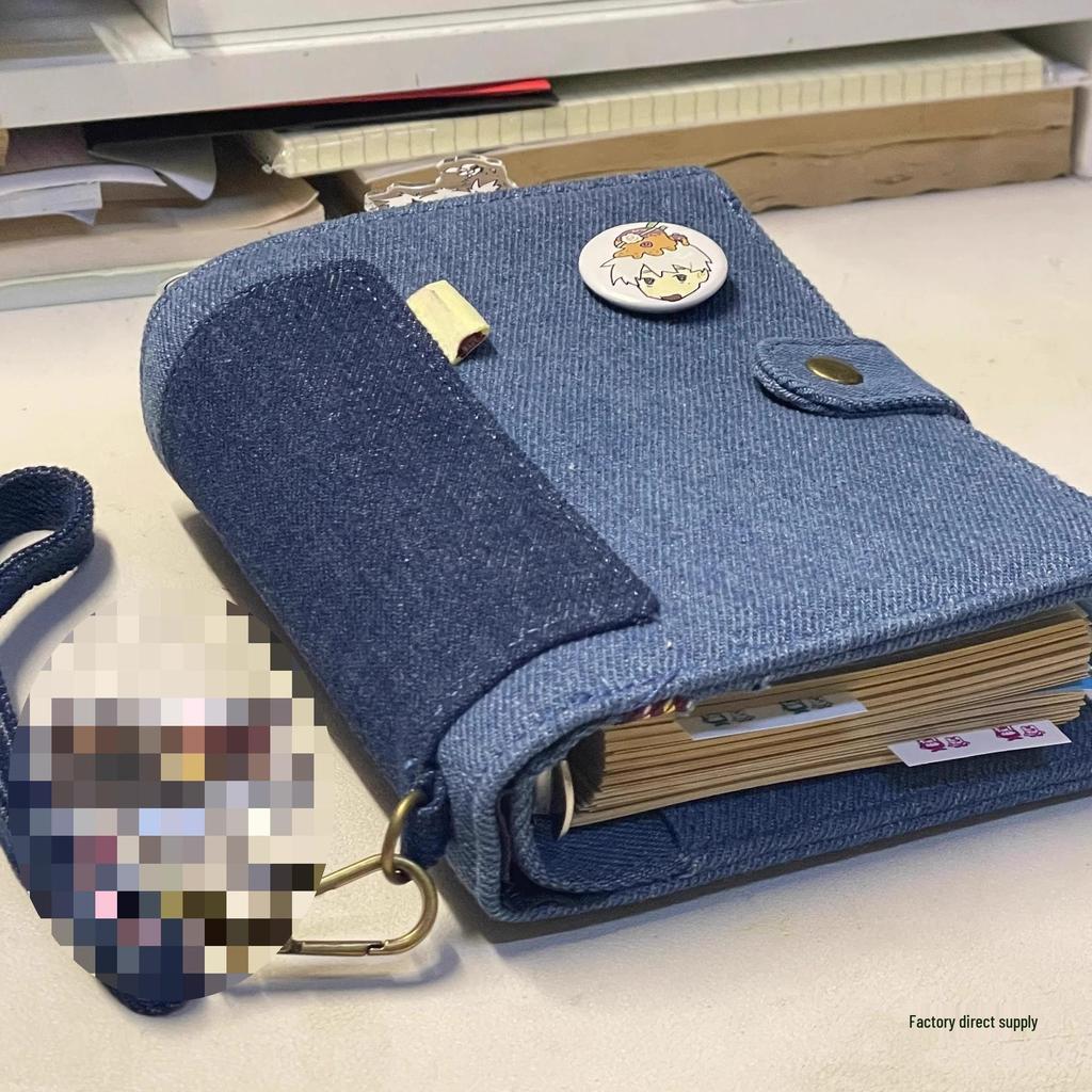 Denim A7 Indie Design Pocket Planner Binder Notebook