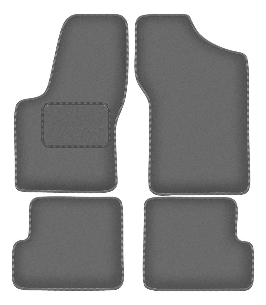 Veloursgraphit-Autofußmatten für: Fiat Seicento Schrägheck (1998-2010)