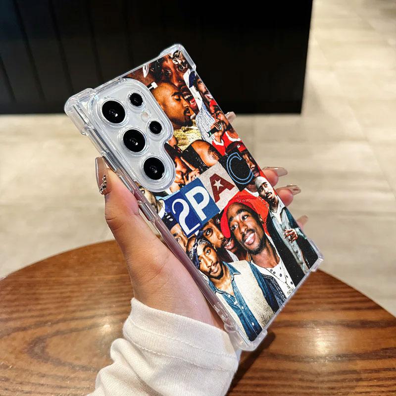 

2PAC Tupac Rapper Phone Case For Samsung Galaxy S25 FE S24 S23 S22 S21 Ultra S20 Plus Note 20 S25FE Soft Clear Shockproof Cover GalaxyNote10Plus