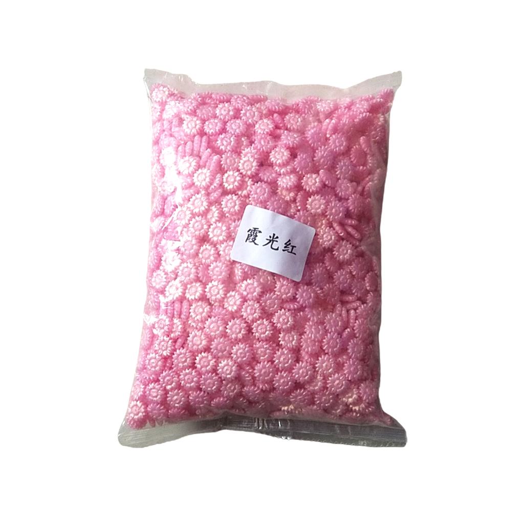 Cute Daisy-shape Letter Stamps Sealing Wax for Invitations, Postcards Aurora-color Beads for DIY Supplies 500g