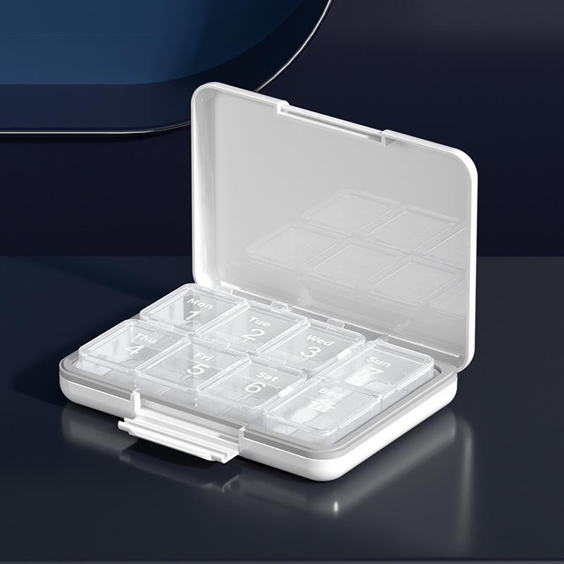 Еженедельный портативный органайзер для таблеток большой вместимости - Дозы на утро, день, вечер для ежедневных лекарств