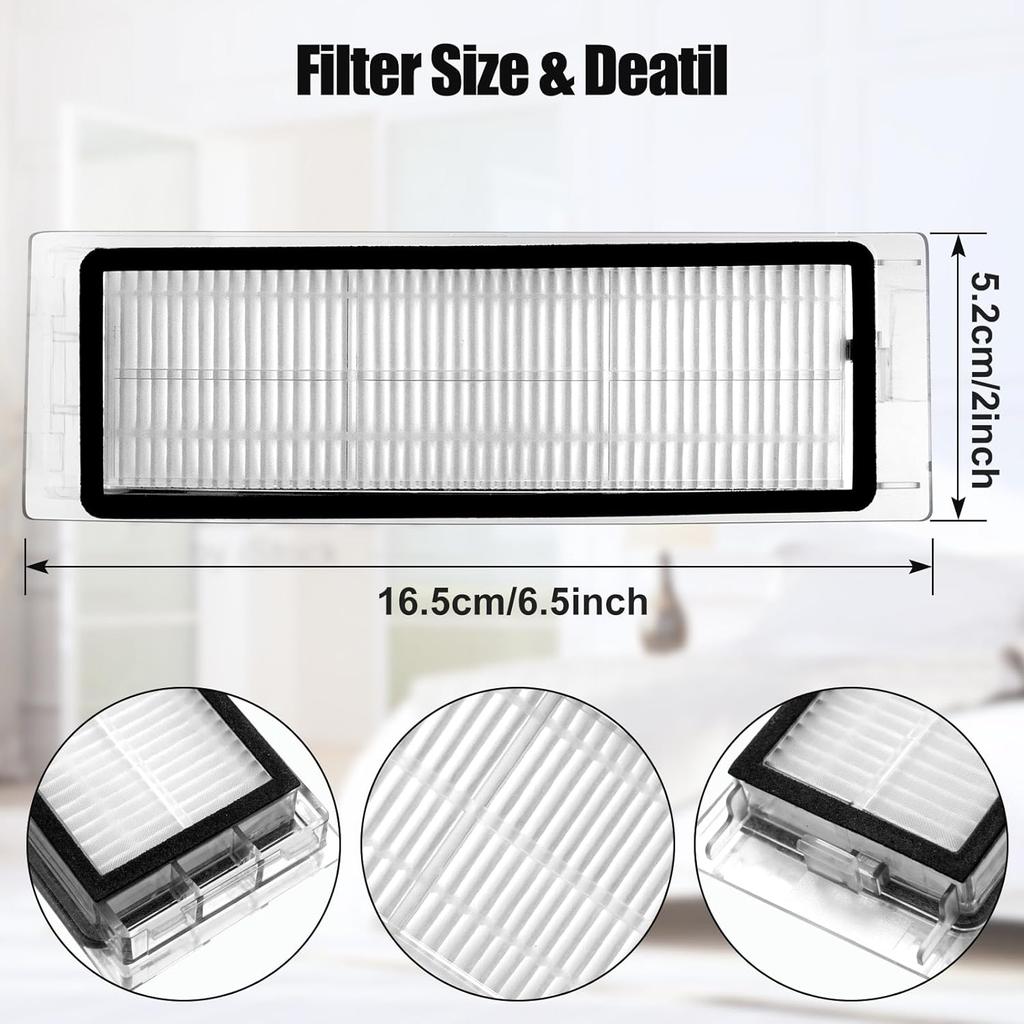 HEPA-Filter für Xiaomi Roborock S6 S5 MAX S6 Pure S6 MaxV S60 S65 S5 S50 S55 E25 E35 Staubsauger Teile