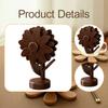 3 Pieces Wood Coaster Table Protection Creative Pot Holder Nonslip Mat Insulation