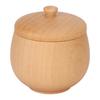 Sour Jujube Wood Condiment Jar Japanese Safe Dustproof Classic Flip Top Spice Jar For KitchenLacquer