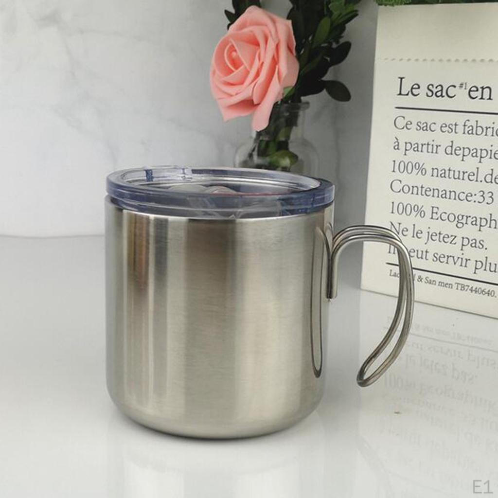 Vacuum Insulated Mugs, Stainless Steel Coffee Metal and tea Cups, for , Outdoor,