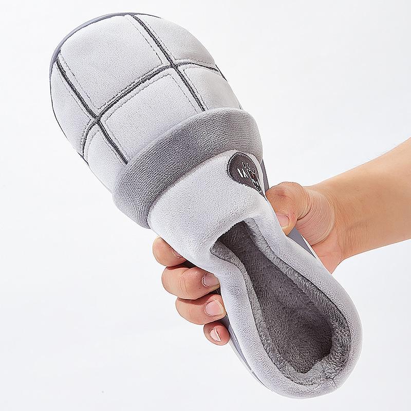 Flanelové pantofle pánské Kostkované TPR podrážka teplé paměťová pěna měkké domácí pantofle zima pohodlné protiskluzové vysoká kvalita domů s podporou klenby