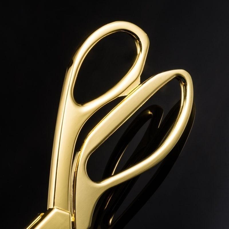 Tesoura de alfaiate dourada 8/9,5/10,5 pol. Tesoura profissional de costura em aço manganês Tesoura prateada