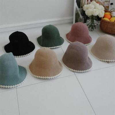 Women's Summer Travel Pastel Floral Branch Bucket Hat