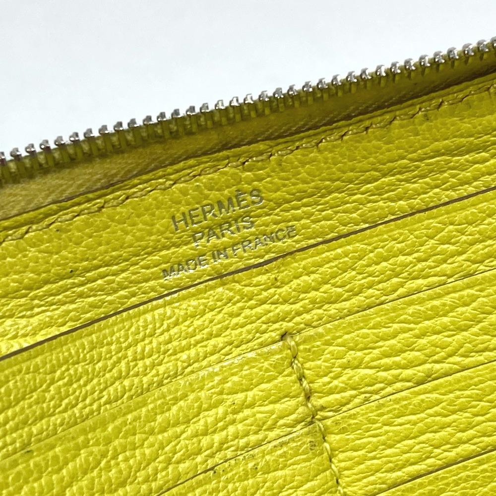 Hermes Long Wallet Azap Long Zip Around Long Wallet Chevre Yellow
