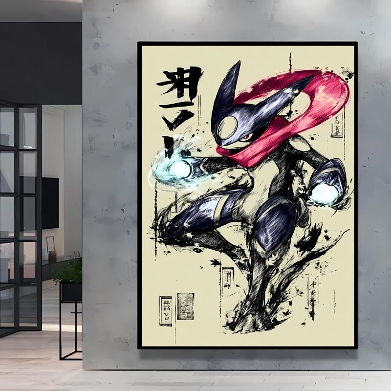 Canvas Prints Pokemon Greninja Classic Anime Posters Wall Art High Definition Images Modern Home Living Room Decor Children Gift