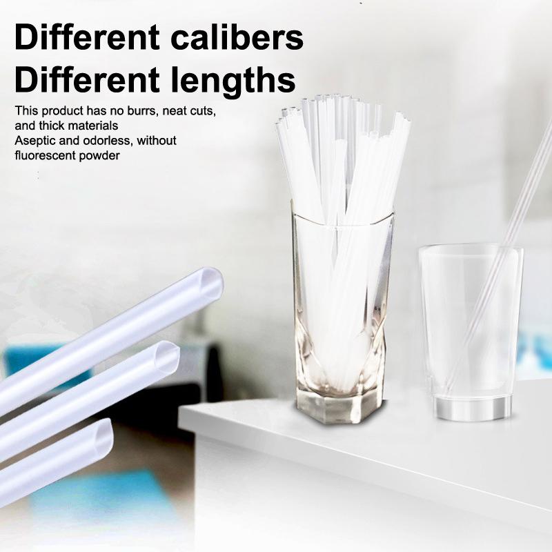 Disposable Drinking Straw Transparent Plastic Drinking Straw For Milk Smoothie Slushie Juice Bubble Tea Straw