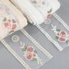 5 Yards Flower Embroidery Lace Ribbon For Bow Making Clothing Decor Sewing Fabric Craft Supplies Needlework Accessories
