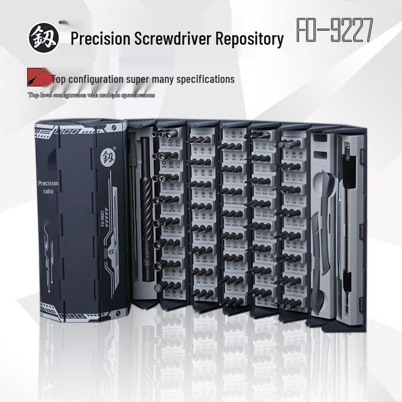 Fukuoka Precision Alloy Steel Screwdriver Set: 128P for Electronics & Mobile Repair